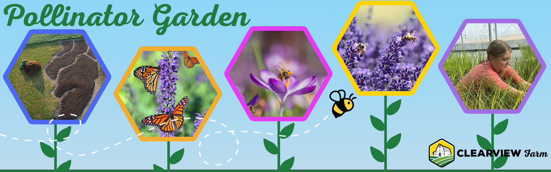 Pollinator Garden Banner